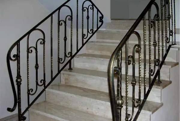 Balustrady wewnętrzne kute — realizacja 14, Kowalstwo Artystyczne Marek Mida