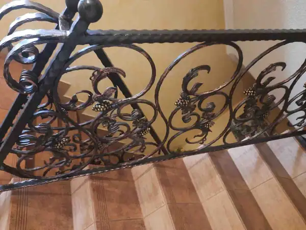 Balustrady wewnętrzne kute — realizacja 18, Kowalstwo Artystyczne Marek Mida