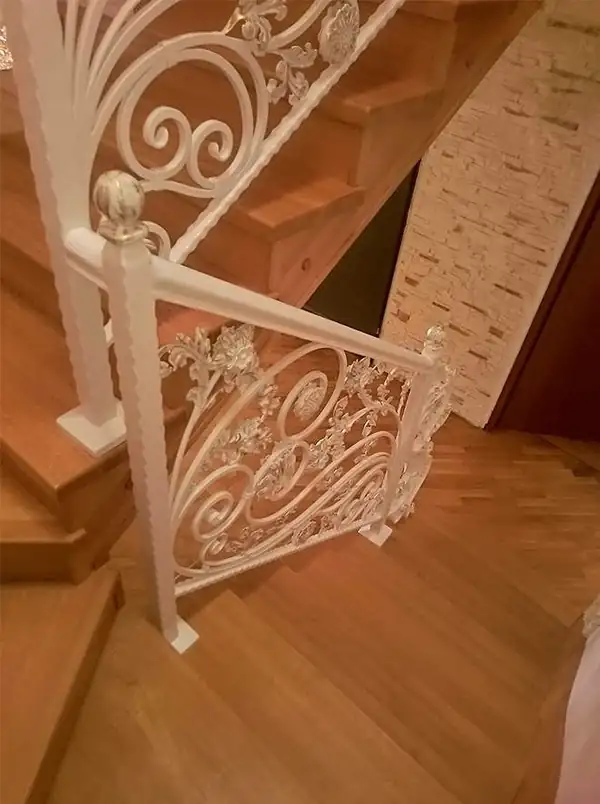 Balustrady wewnętrzne kute — realizacja 22, Kowalstwo Artystyczne Marek Mida