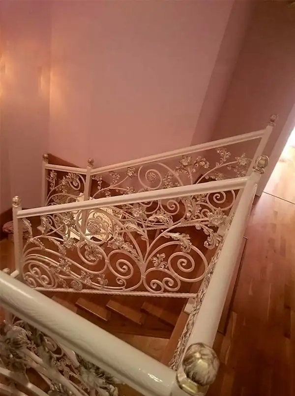 Balustrady wewnętrzne kute — realizacja 23, Kowalstwo Artystyczne Marek Mida