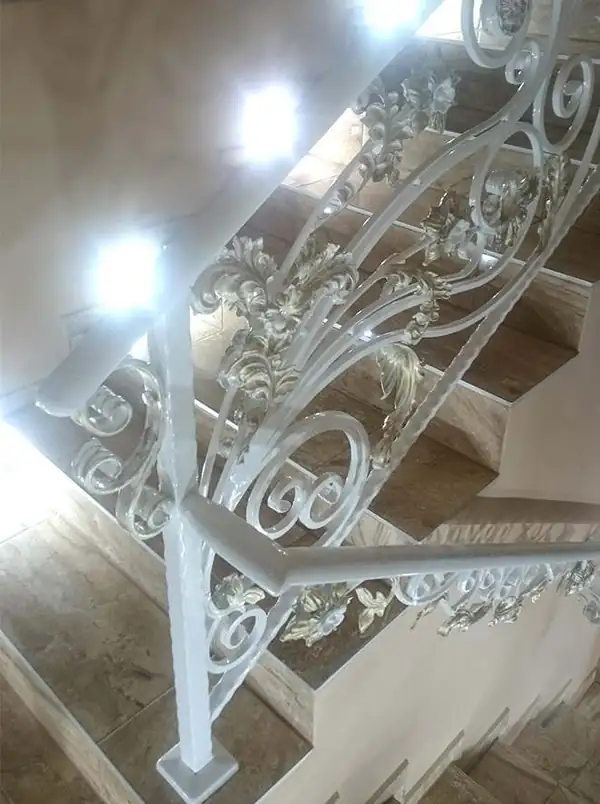 Balustrady wewnętrzne kute — realizacja 24, Kowalstwo Artystyczne Marek Mida