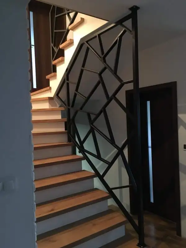 Balustrady wewnętrzne kute — realizacja 27, Kowalstwo Artystyczne Marek Mida