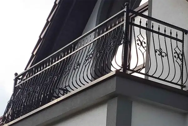 Balustrady zewnętrzne kute — realizacja 7, Kowalstwo Artystyczne Marek Mida