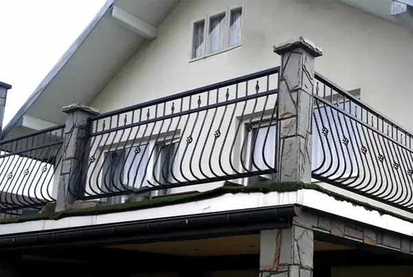 Balustrady zewnętrzne kute — realizacja 8, Kowalstwo Artystyczne Marek Mida