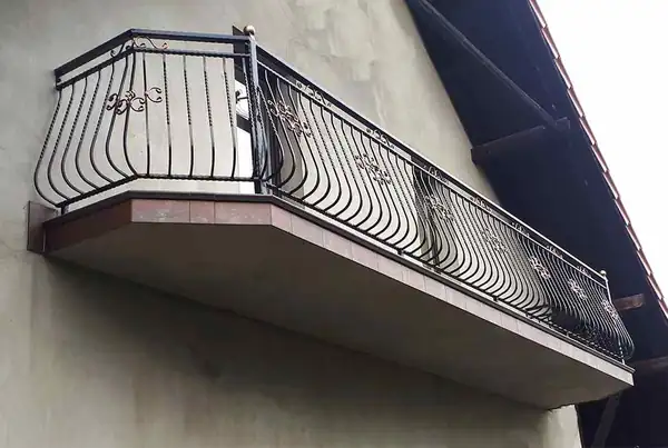 Balustrady zewnętrzne kute — realizacja 9, Kowalstwo Artystyczne Marek Mida