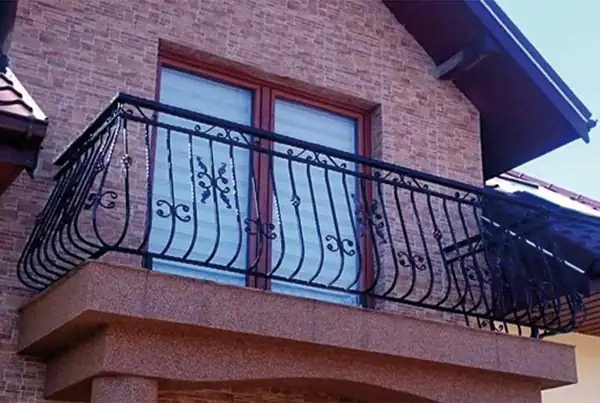Balustrady zewnętrzne kute — realizacja 11, Kowalstwo Artystyczne Marek Mida