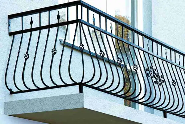 Balustrady zewnętrzne kute — realizacja 14, Kowalstwo Artystyczne Marek Mida