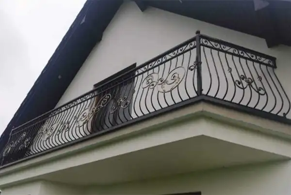 Balustrady zewnętrzne kute — realizacja 17, Kowalstwo Artystyczne Marek Mida