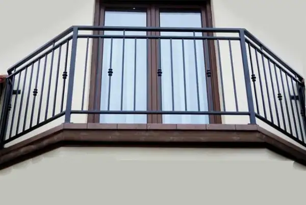 Balustrady zewnętrzne kute — realizacja 18, Kowalstwo Artystyczne Marek Mida