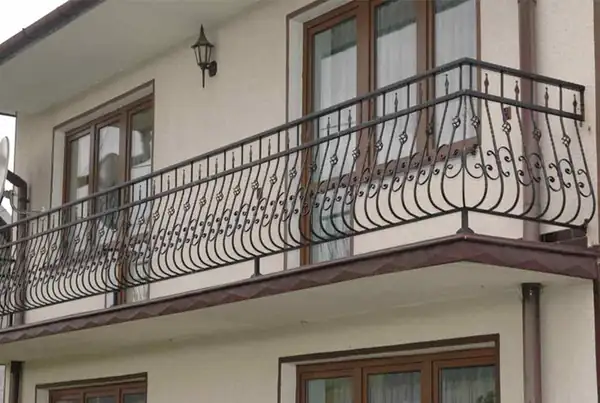 Balustrady zewnętrzne kute — realizacja 19, Kowalstwo Artystyczne Marek Mida