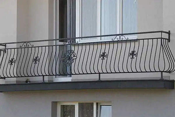 Balustrady zewnętrzne kute — realizacja 20, Kowalstwo Artystyczne Marek Mida
