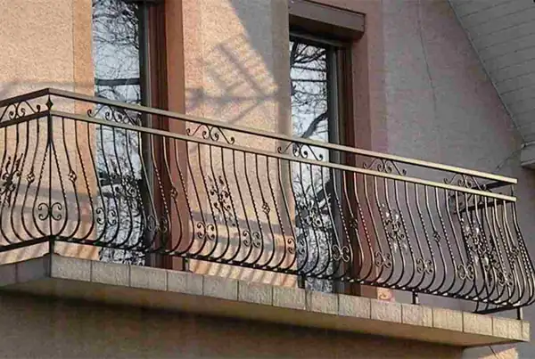 Balustrady zewnętrzne kute — realizacja 21, Kowalstwo Artystyczne Marek Mida