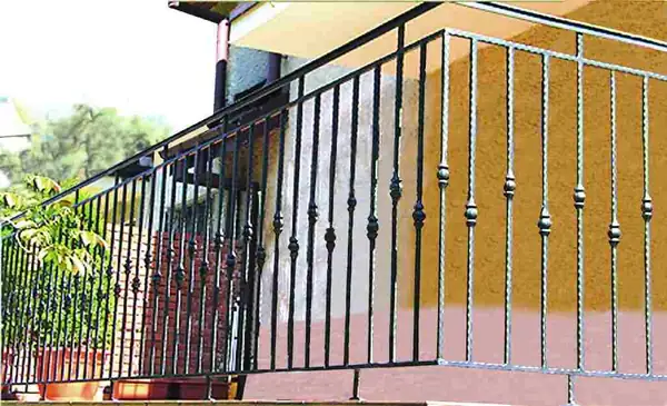 Balustrady zewnętrzne kute — realizacja 22, Kowalstwo Artystyczne Marek Mida