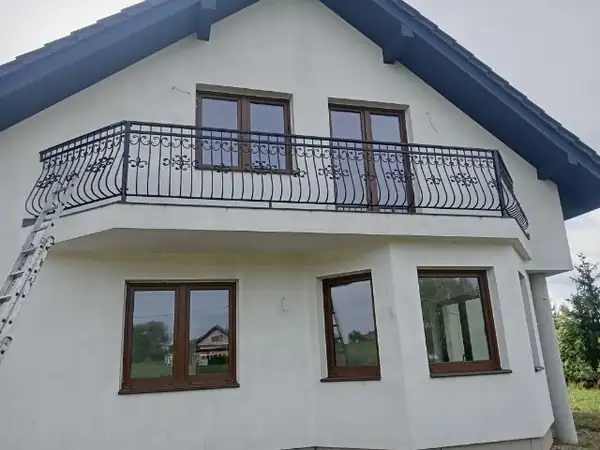 Balustrady zewnętrzne kute — realizacja 23, Kowalstwo Artystyczne Marek Mida