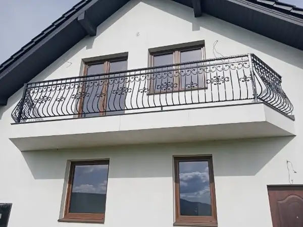 Balustrady zewnętrzne kute — realizacja 24, Kowalstwo Artystyczne Marek Mida