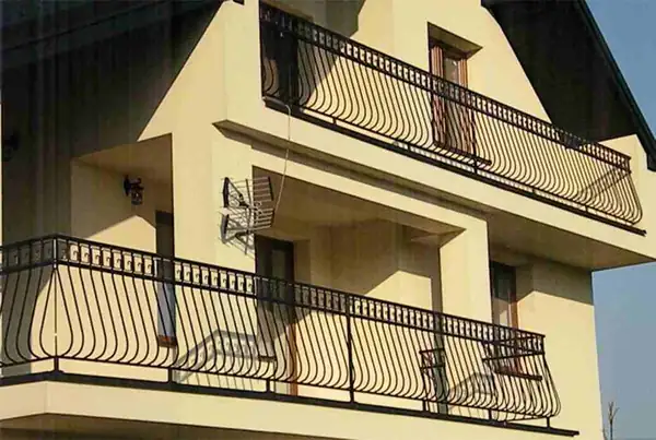 Balustrady zewnętrzne kute — realizacja 25, Kowalstwo Artystyczne Marek Mida