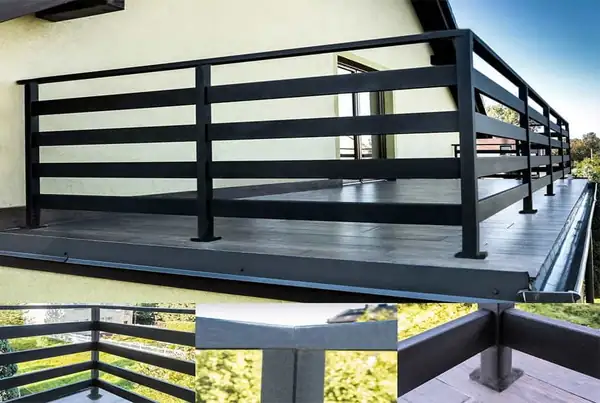 Balustrady zewnętrzne kute — realizacja 28, Kowalstwo Artystyczne Marek Mida