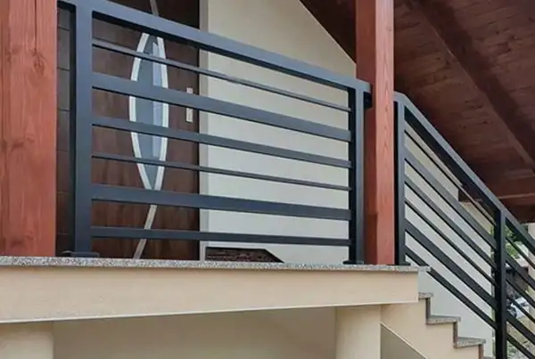 Balustrady zewnętrzne kute — realizacja 30, Kowalstwo Artystyczne Marek Mida
