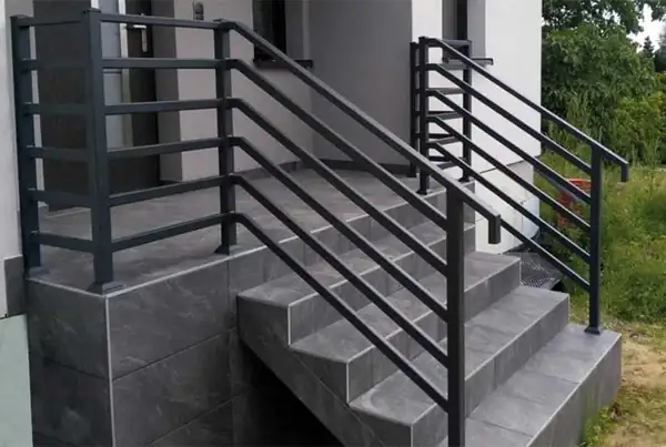 Balustrady zewnętrzne kute — realizacja 31, Kowalstwo Artystyczne Marek Mida