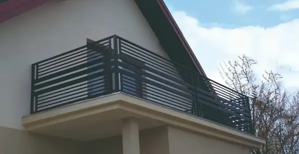 Balustrady zewnętrzne kute — realizacja 45, Kowalstwo Artystyczne Marek Mida