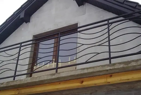 Balustrady zewnętrzne kute — realizacja 47, Kowalstwo Artystyczne Marek Mida