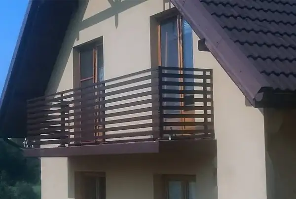 Balustrady zewnętrzne kute — realizacja 53, Kowalstwo Artystyczne Marek Mida
