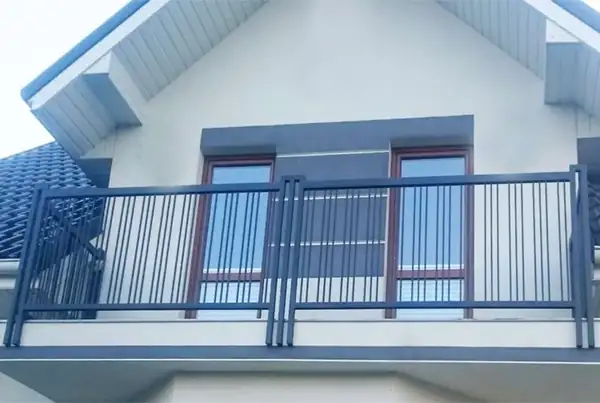 Balustrady zewnętrzne kute — realizacja 55, Kowalstwo Artystyczne Marek Mida