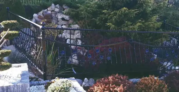 Balustrady zewnętrzne kute — realizacja 58, Kowalstwo Artystyczne Marek Mida