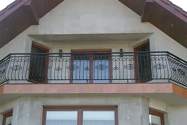Balustrady zewnętrzne kute — realizacja 63, Kowalstwo Artystyczne Marek Mida