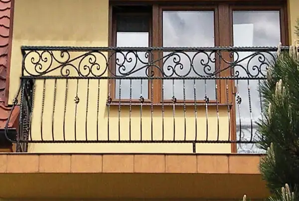 Balustrady zewnętrzne kute — realizacja 66, Kowalstwo Artystyczne Marek Mida