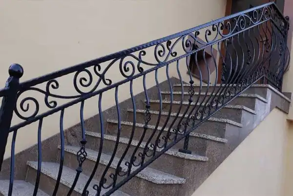 Balustrady zewnętrzne kute — realizacja 70, Kowalstwo Artystyczne Marek Mida