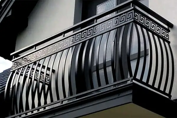 Balustrady zewnętrzne kute — realizacja 77, Kowalstwo Artystyczne Marek Mida
