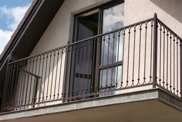 Balustrady zewnętrzne kute — realizacja 79, Kowalstwo Artystyczne Marek Mida