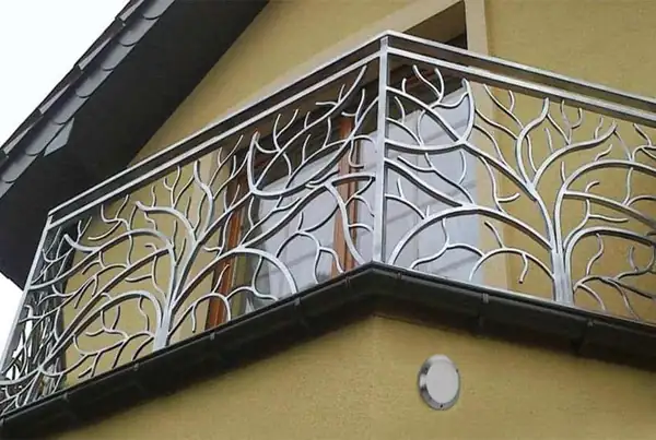 Balustrady zewnętrzne kute — realizacja 81, Kowalstwo Artystyczne Marek Mida