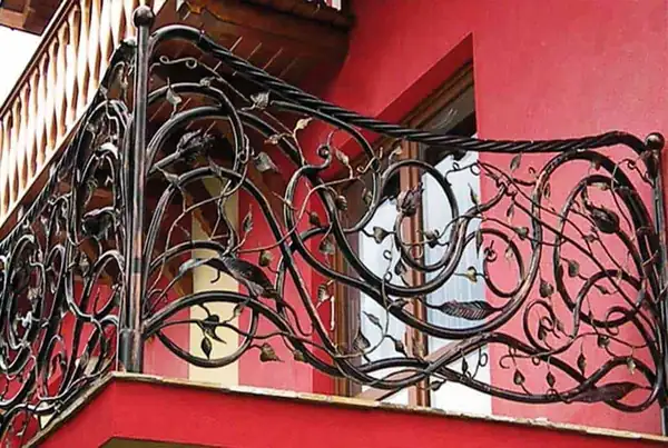 Balustrady zewnętrzne kute — realizacja 87, Kowalstwo Artystyczne Marek Mida