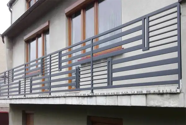 Balustrady zewnętrzne kute — realizacja 91, Kowalstwo Artystyczne Marek Mida