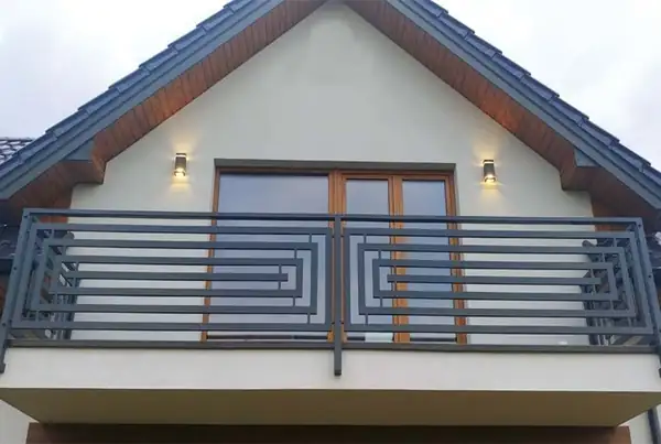 Balustrady zewnętrzne kute — realizacja 93, Kowalstwo Artystyczne Marek Mida