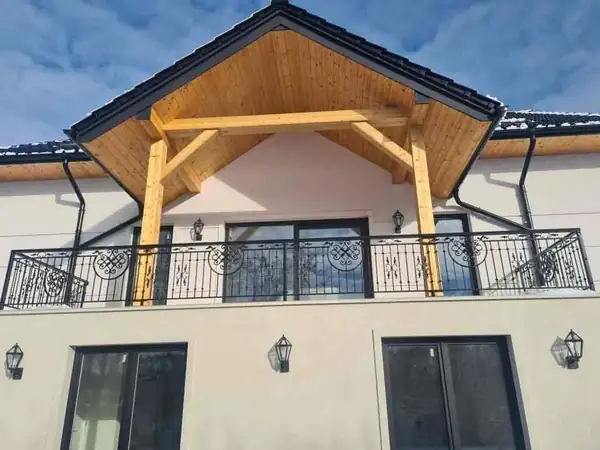 Balustrady zewnętrzne kute — realizacja 96, Kowalstwo Artystyczne Marek Mida