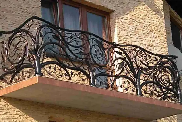Balustrady zewnętrzne kute — realizacja 100, Kowalstwo Artystyczne Marek Mida
