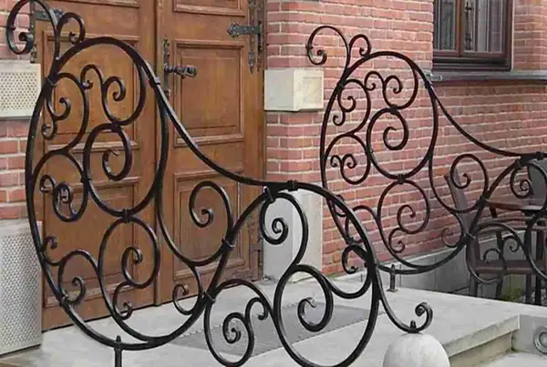Balustrady zewnętrzne kute — realizacja 102, Kowalstwo Artystyczne Marek Mida