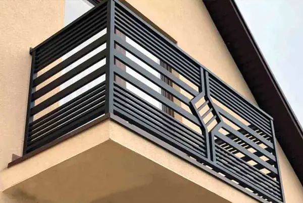 Balustrady zewnętrzne kute — realizacja 104, Kowalstwo Artystyczne Marek Mida