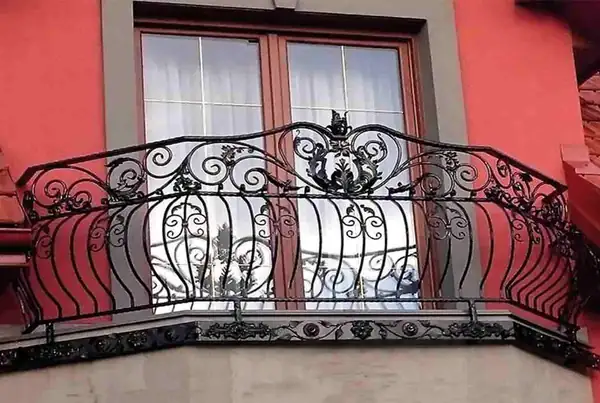 Balustrady zewnętrzne kute — realizacja 107, Kowalstwo Artystyczne Marek Mida