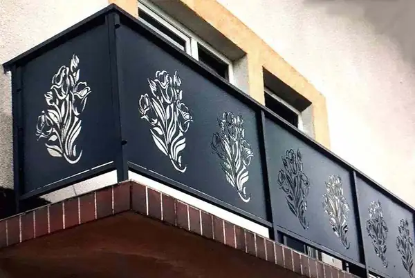 Balustrady zewnętrzne kute — realizacja 110, Kowalstwo Artystyczne Marek Mida