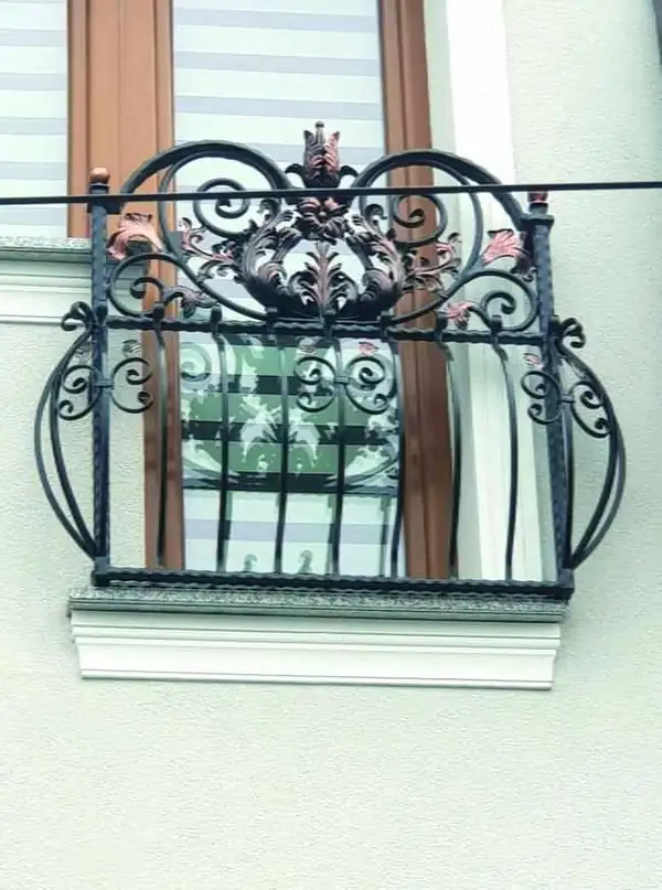 Balustrady zewnętrzne kute — realizacja 114, Kowalstwo Artystyczne Marek Mida
